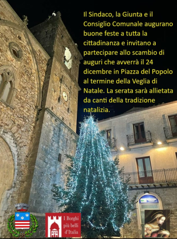 Scambio di auguri in Piazza del Popolo il 24 dicembre 2022