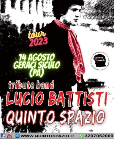 Tributo a Lucio Battisti - 14 agosto ore 22:00 in Piazza del Popolo